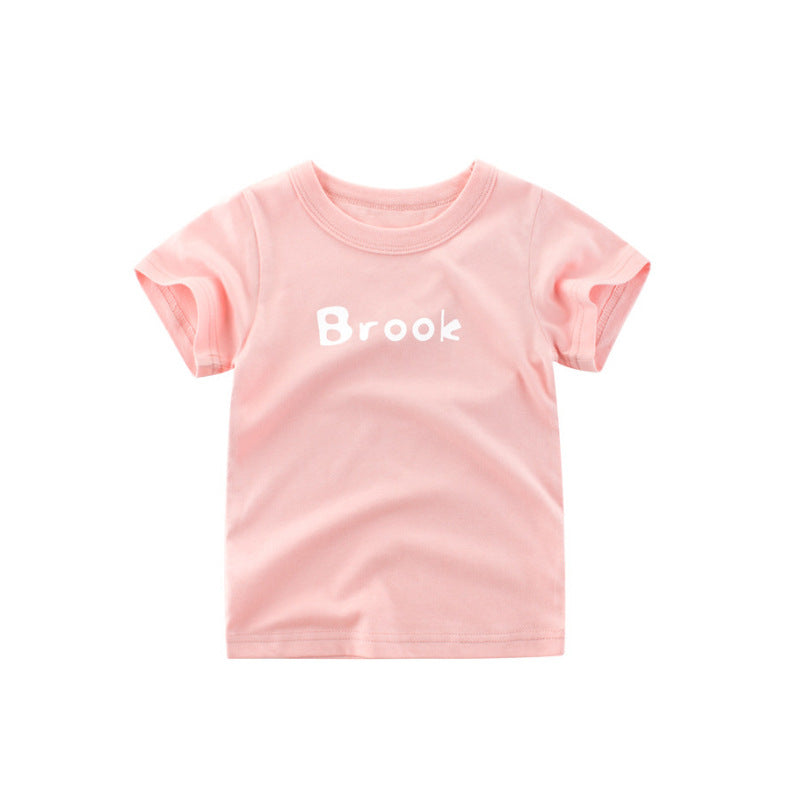 T-shirt d'été à manches courtes en coton pour bébés filles