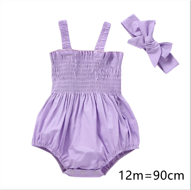 Bébés Filles 2 Pièces Tenues d'été, Volants sans Manches