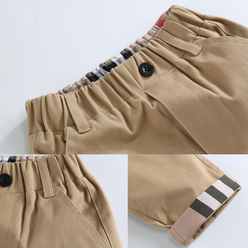 Pantalon décontracté en coton pour garçons