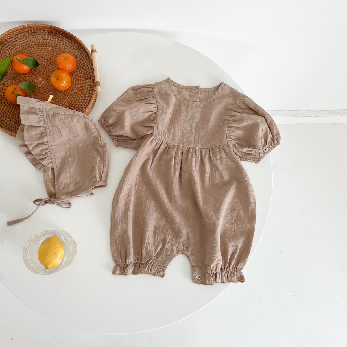 Summer Short-sleeved Baby Children's Simple Romper