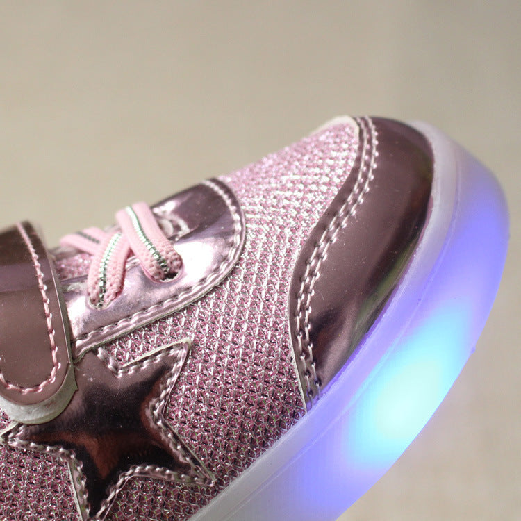Bouton magique pour chaussures LED