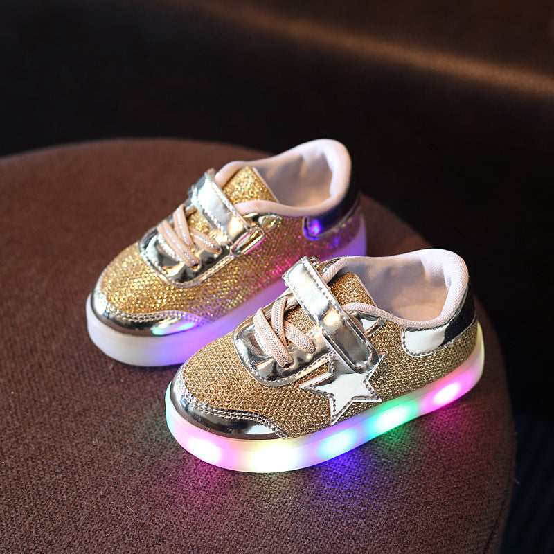 Bouton magique pour chaussures LED