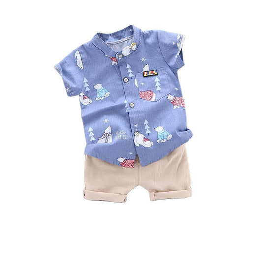 Été Nouveaux Vêtements pour Enfants Coréens Garçon Bébé Nourrisson Enfant
