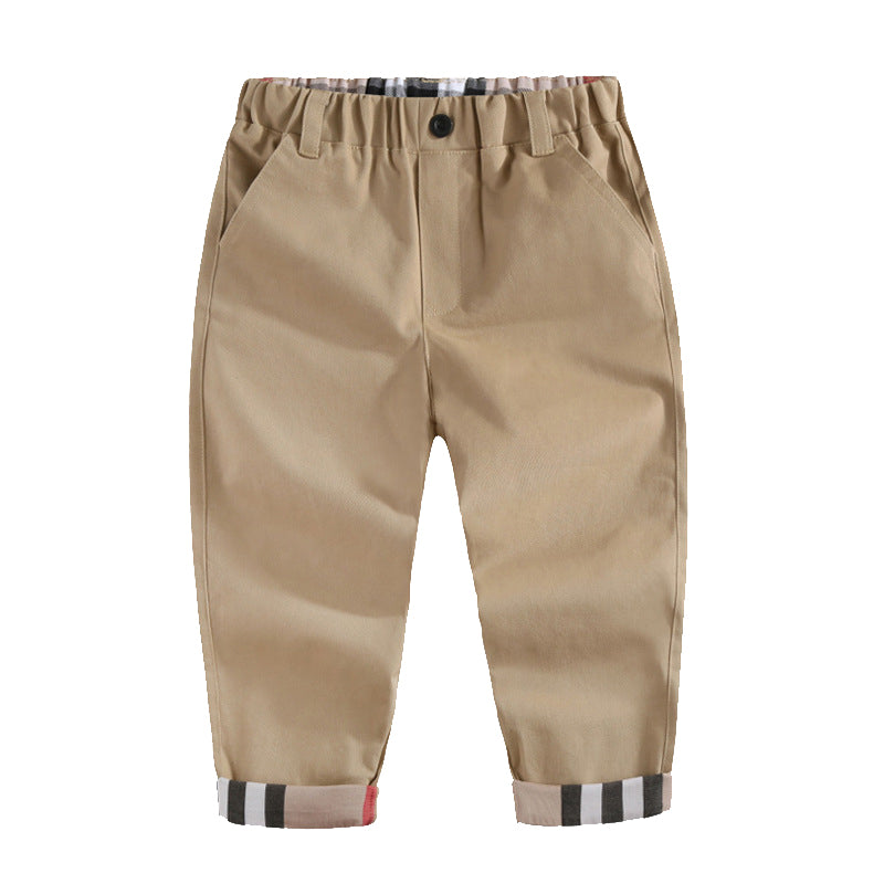 Pantalon décontracté en coton pour garçons