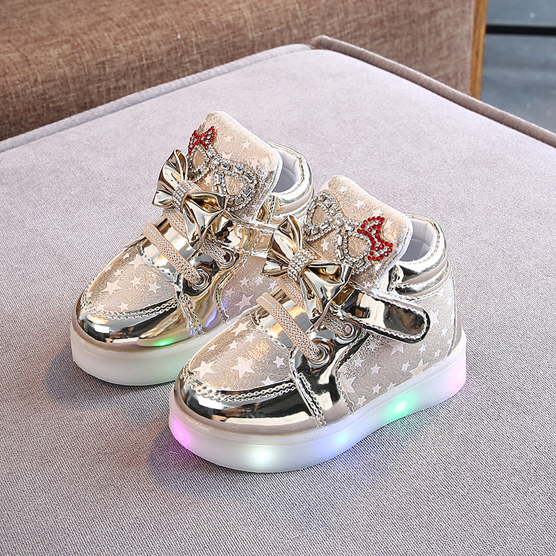 Bouton magique pour chaussures LED
