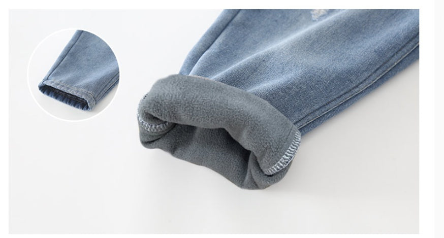 Vêtement pour enfant - Pantalon épais en polaire pour grand garçon