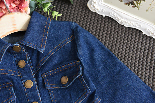 Robe en jean pour bébés filles