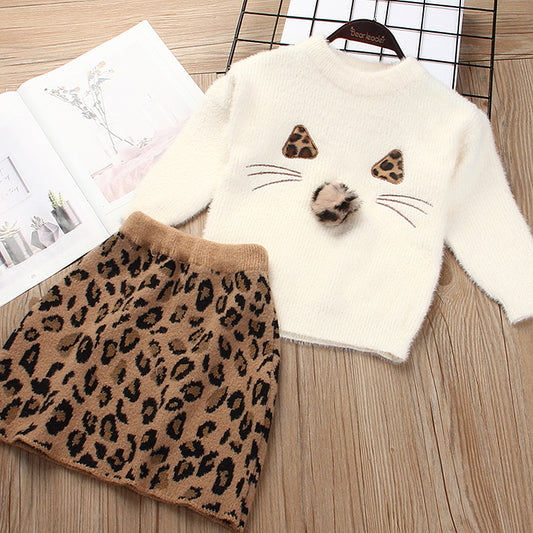 Ensemble pull tricoté pour enfants