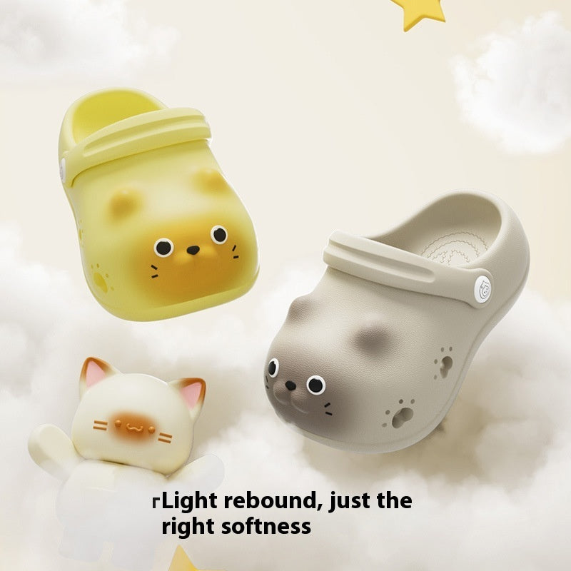 Children's Closed Toe Home Outdoor Slippers