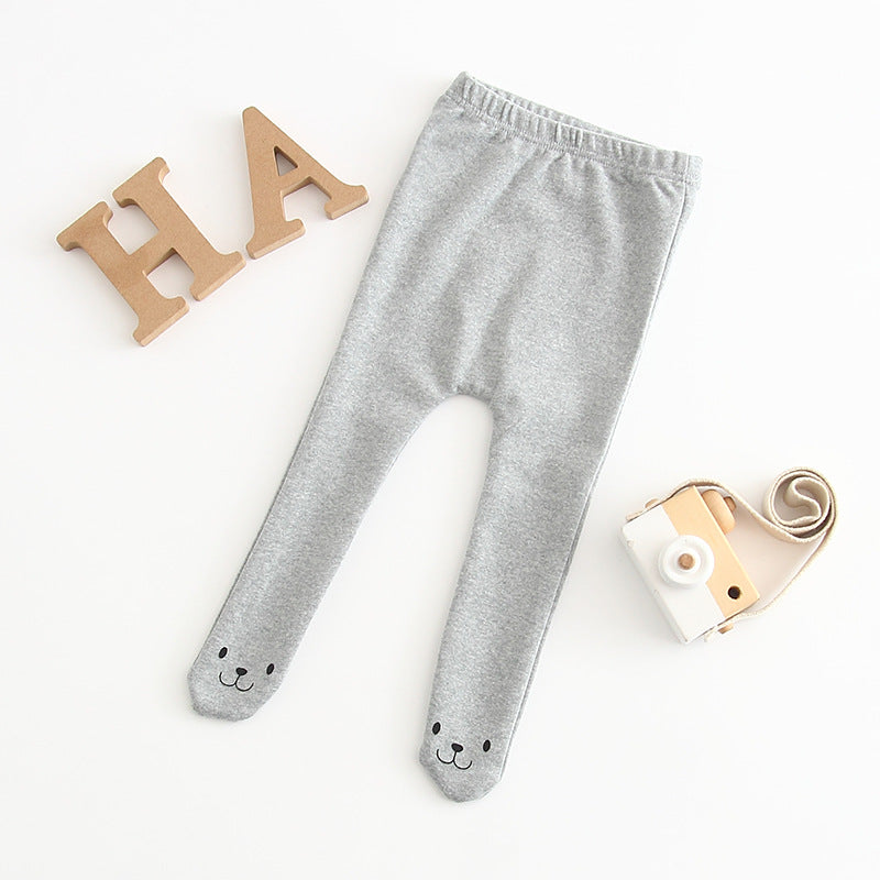 Leggings visage d'ours S Miley pour enfants