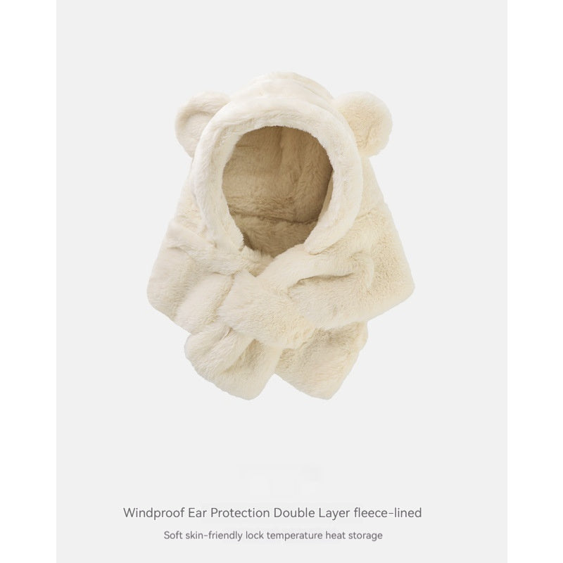 Baby Bear Hat With Scarf