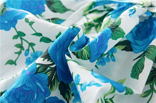 Robe à volants en coton imprimée de fleurs pour bébé