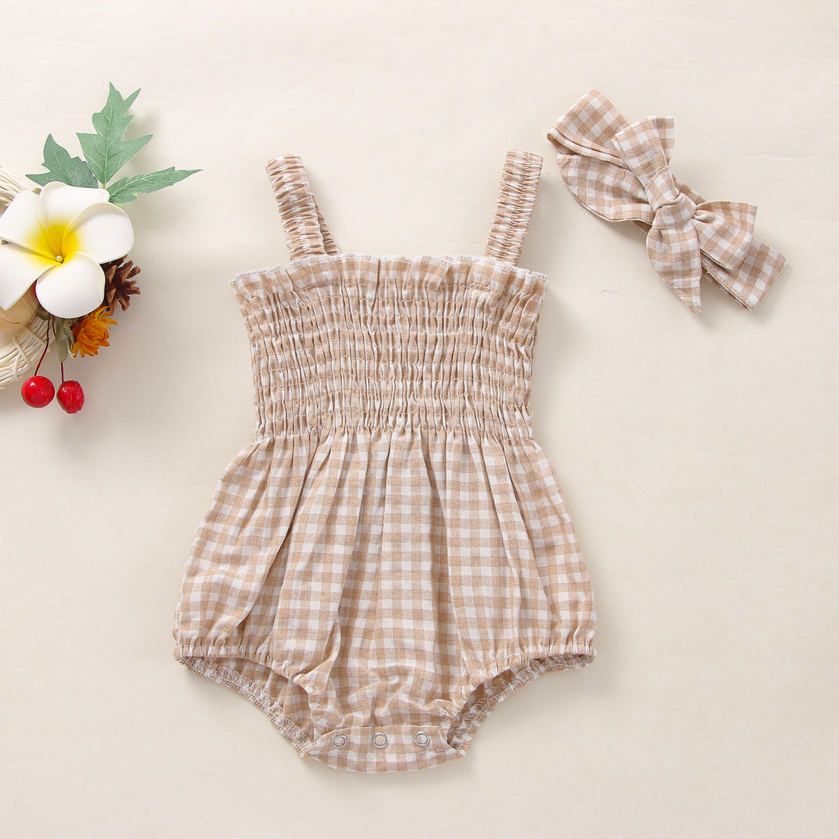 Bébés Filles 2 Pièces Tenues d'été, Volants sans Manches