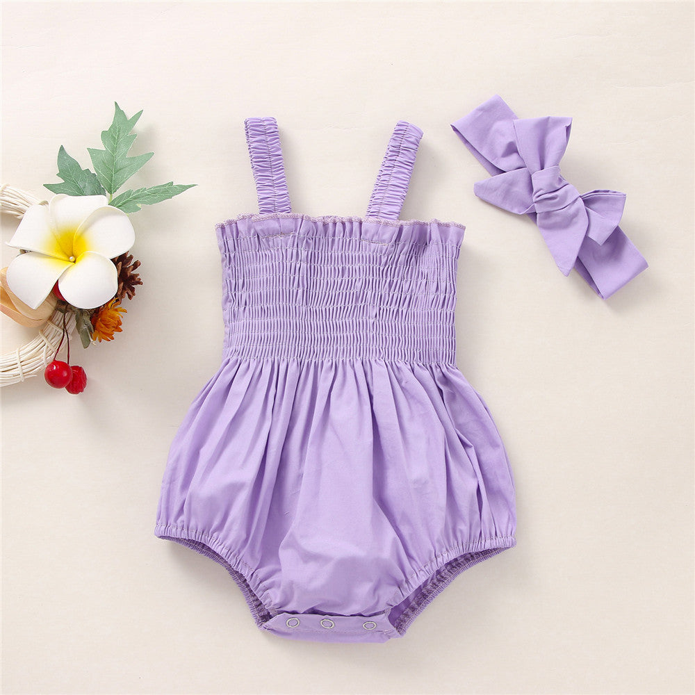 Bébés Filles 2 Pièces Tenues d'été, Volants sans Manches