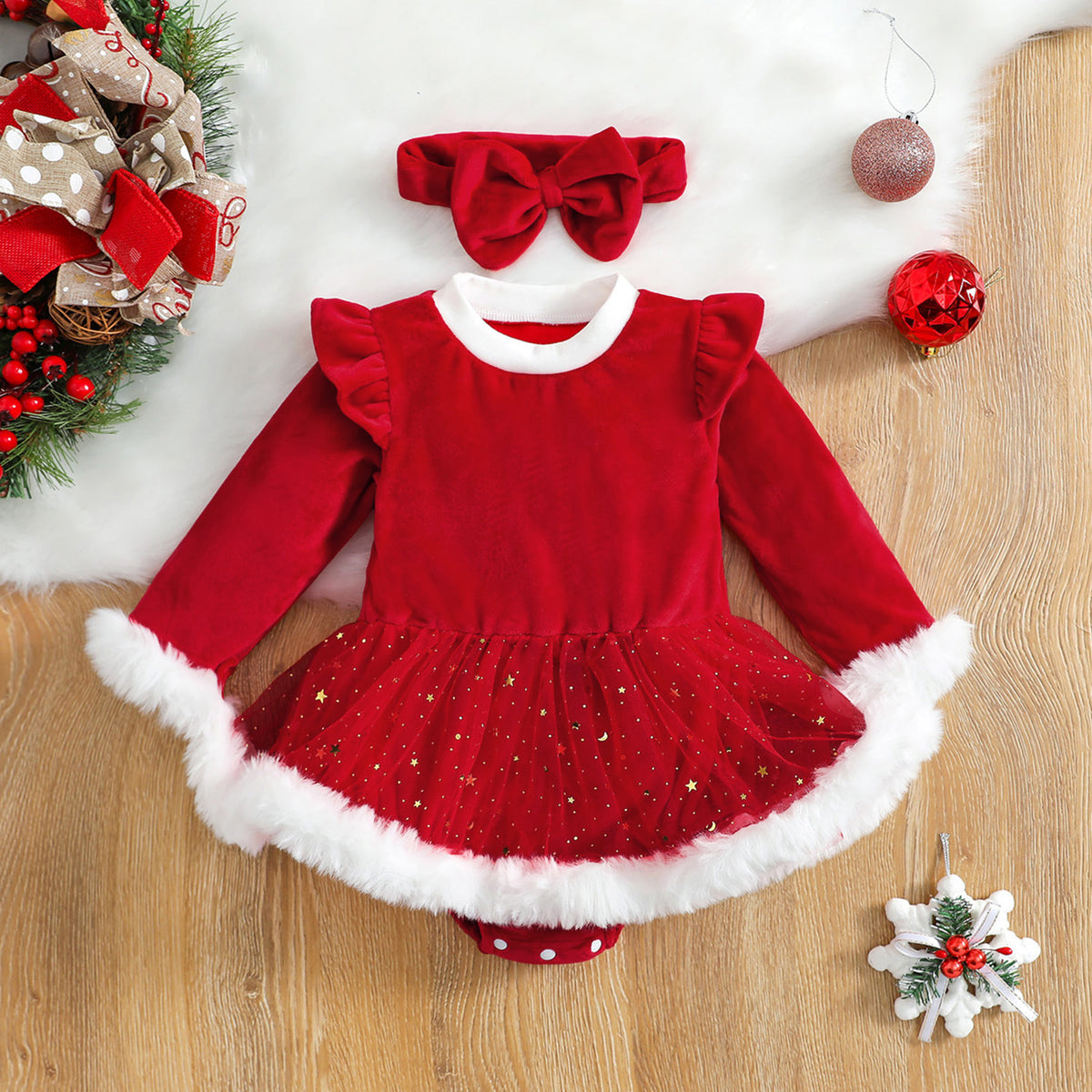 Baby Red Romper Newborn Toddler