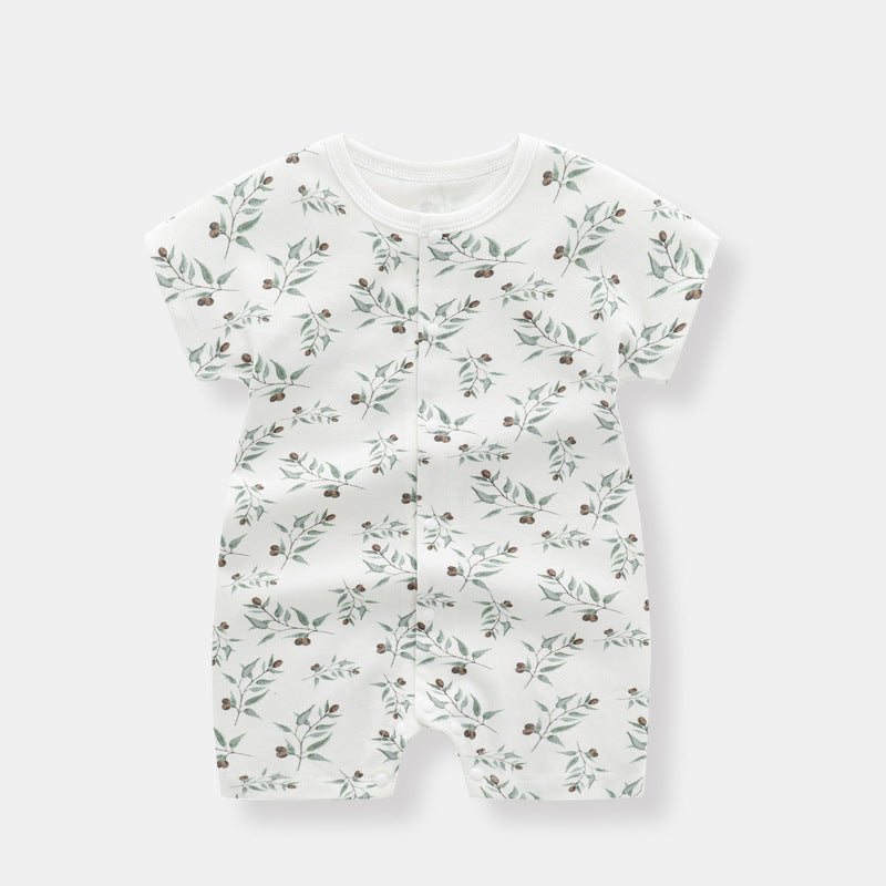 Barboteuses Bébé à Manches Courtes en Tissu Fin