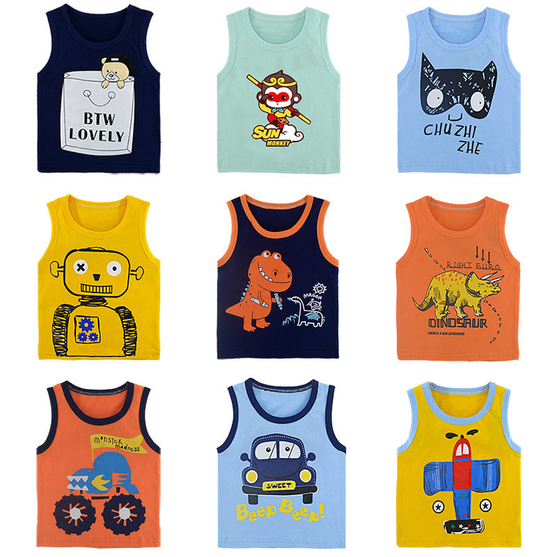 Gilet sans manches en coton pour enfants