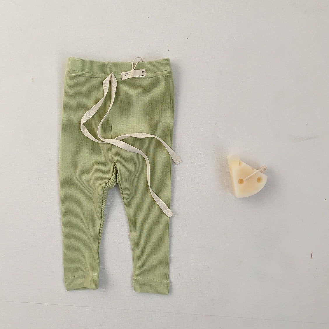 Legging Bébé Stretch Côtelé Couleur Bonbon
