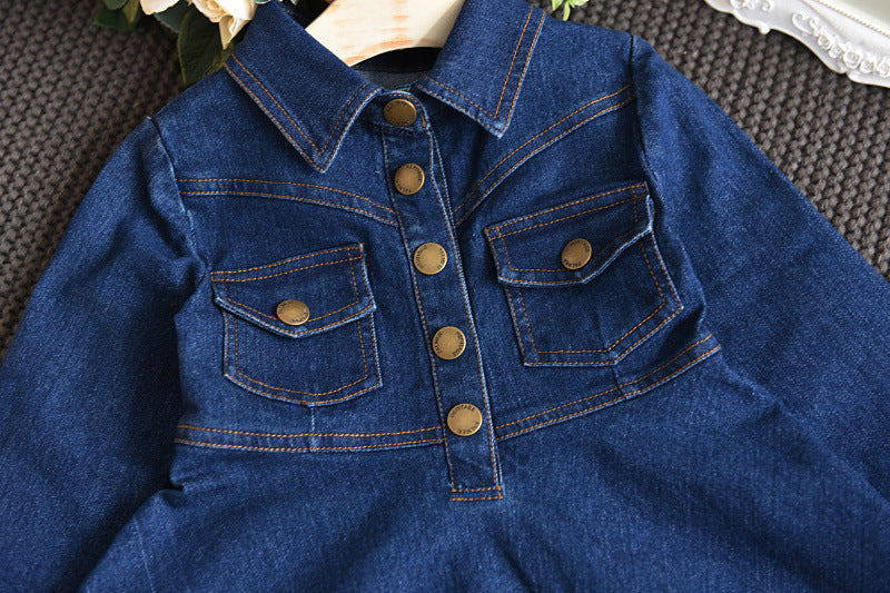 Denim Dress for Baby Girls