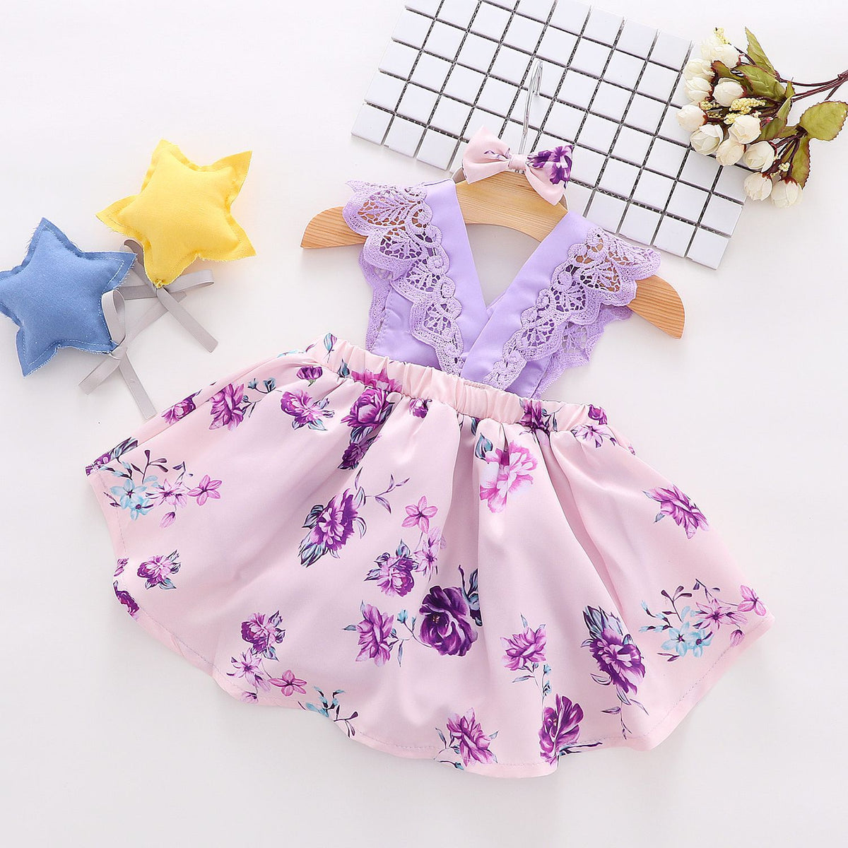 Lilac Dress For Baby Girls
