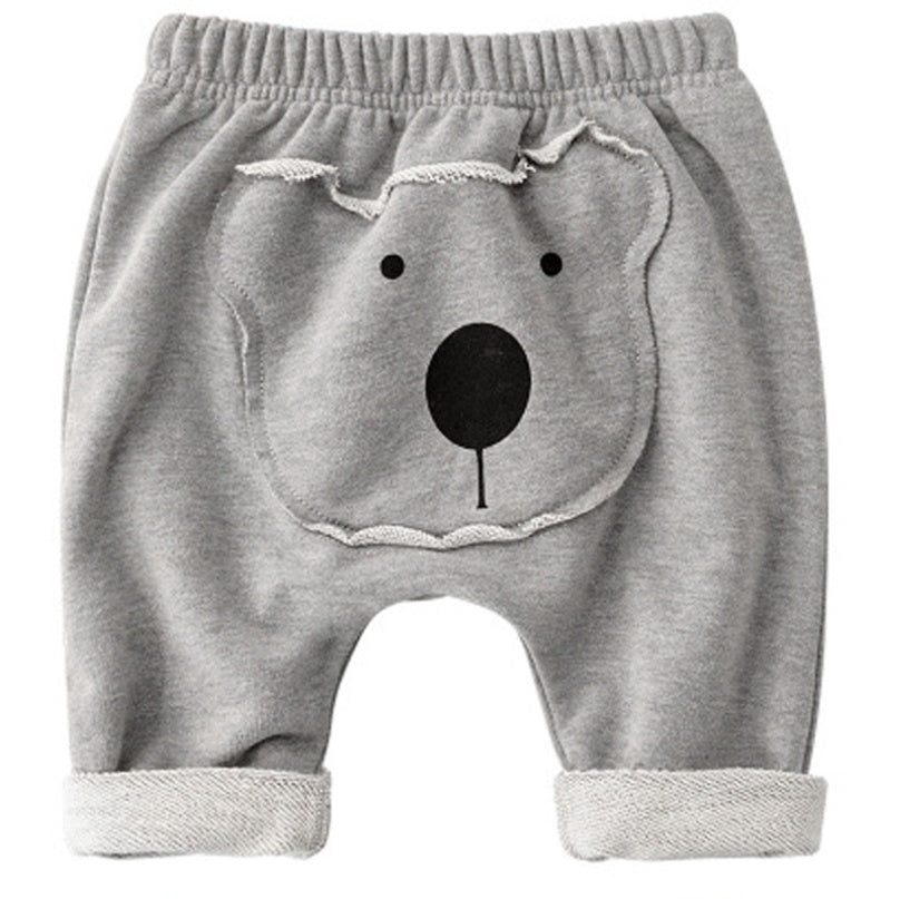 Pantalon de bébé à écusson de dessin animé