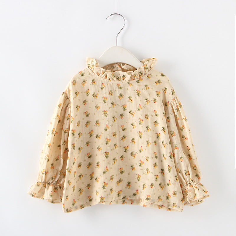 Hauts plissés en coton ample pour enfants, style japonais et coréen, collection printemps