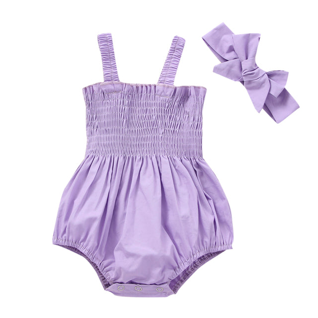 Bébés Filles 2 Pièces Tenues d'été, Volants sans Manches
