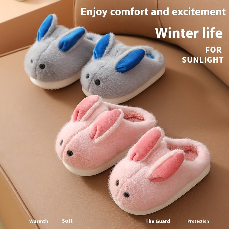 Pantoufles en coton à motif de dessins animés mignonnes pour enfants