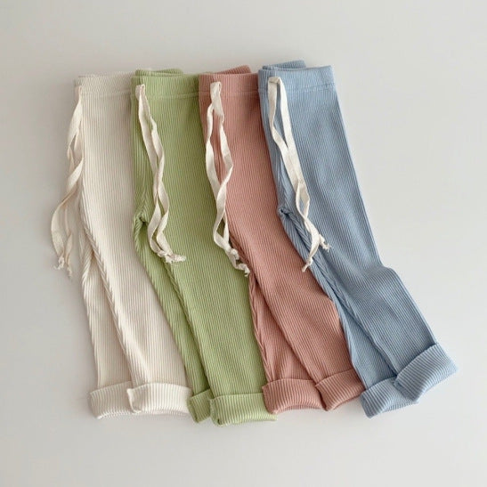 Legging Bébé Stretch Côtelé Couleur Bonbon