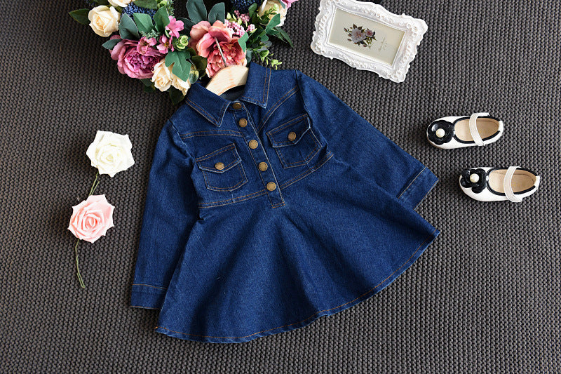 Denim Dress for Baby Girls