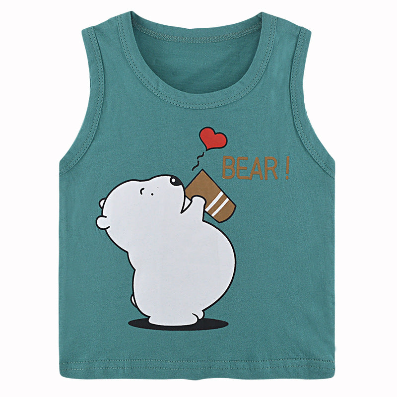 Gilet sans manches en coton pour enfants