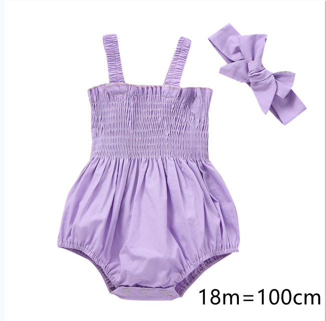 Bébés Filles 2 Pièces Tenues d'été, Volants sans Manches