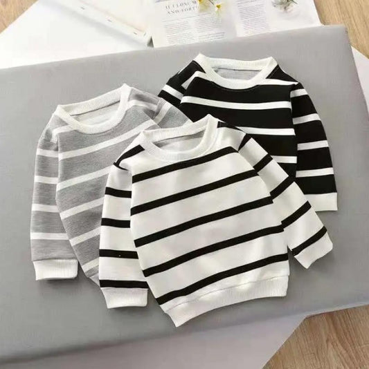 T-shirt à manches longues et rayures pour enfants