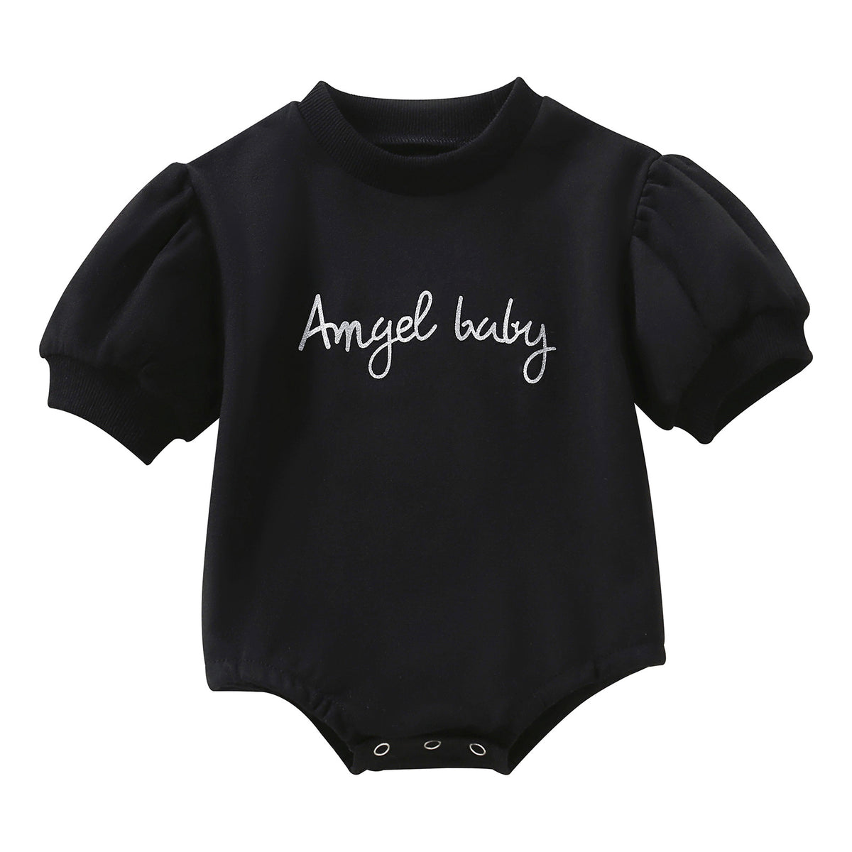 Baby Embroidered Half Sleeve Triangle Rompers