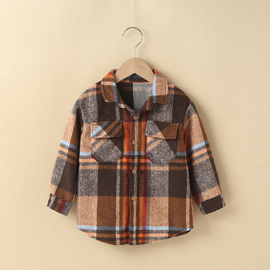 Chemise à carreaux petite mode fille enfant