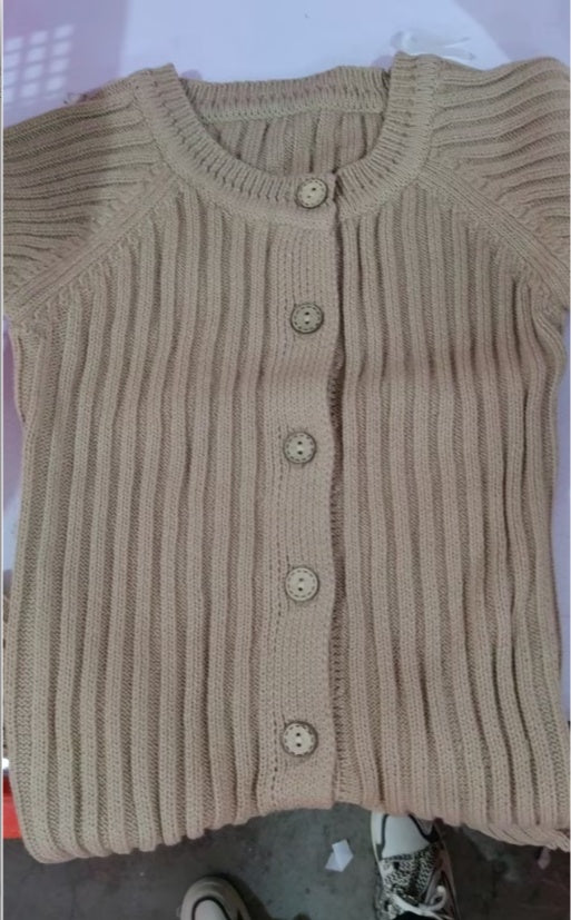 Combinaison bébé tricotée à manches longues pour printemps et automne