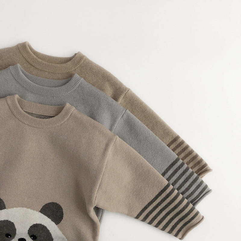 Chandail pour enfant, pull en tricot de base pour bébé garçon et fille