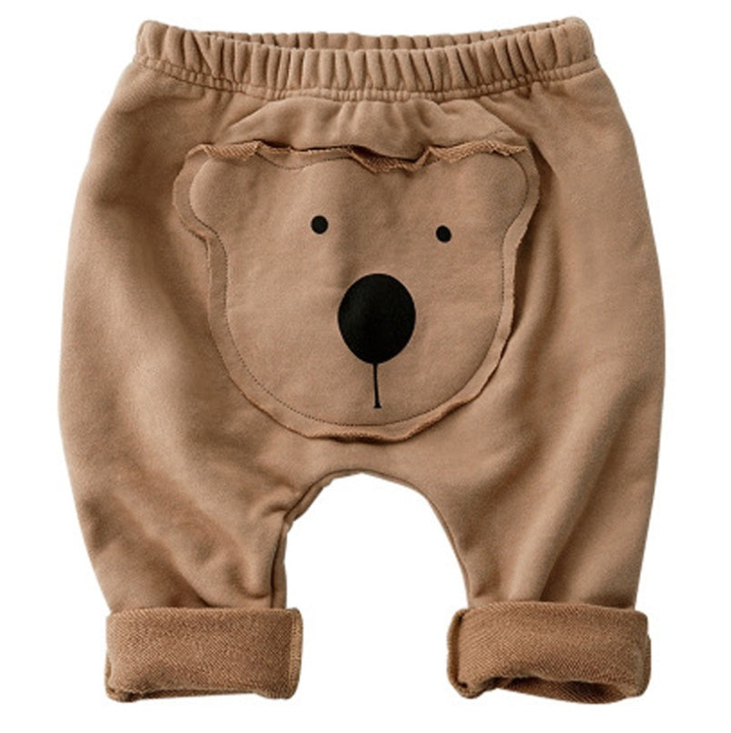 Pantalon de bébé à écusson de dessin animé