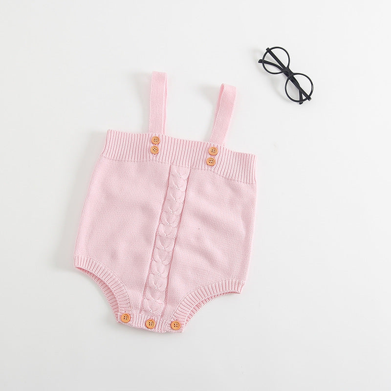 Grenouillères en tricot pour bébé