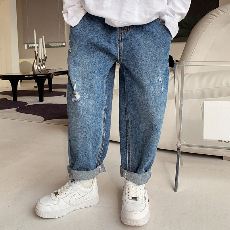 Vêtement pour enfant - Pantalon épais en polaire pour grand garçon