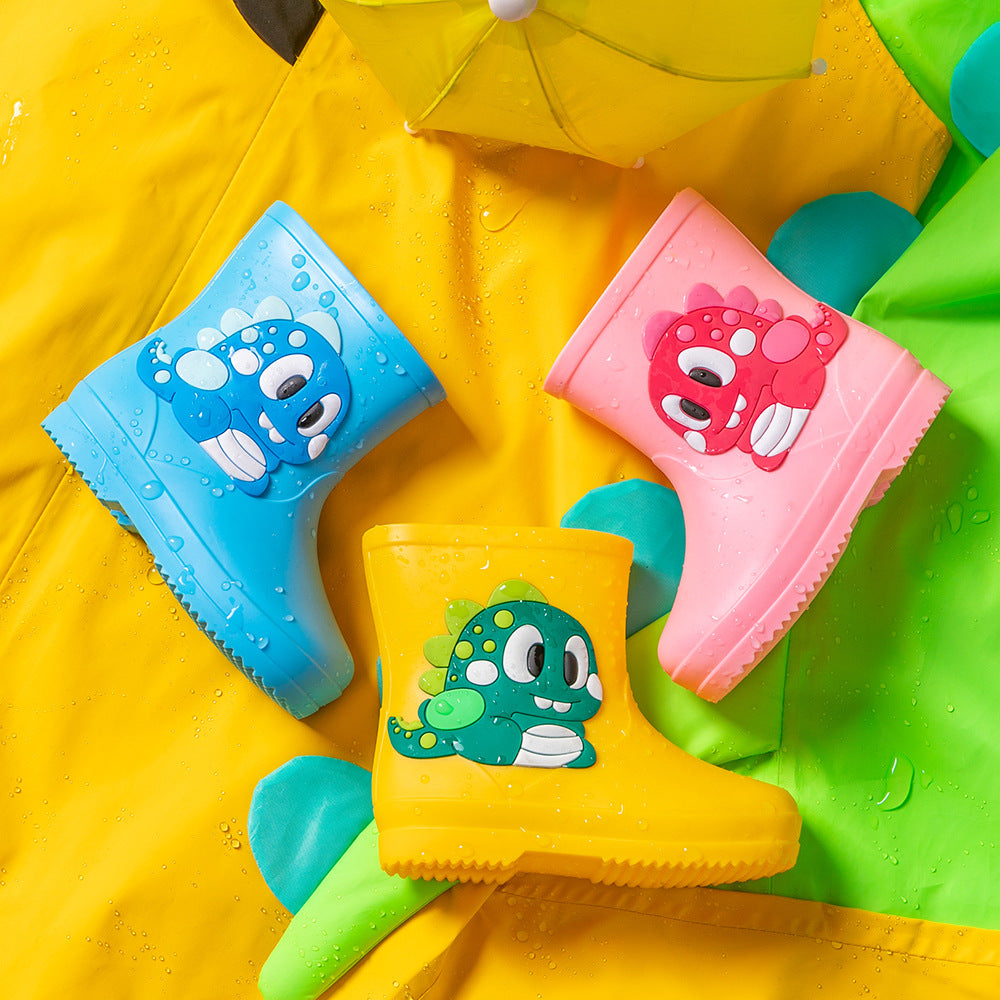 Bottes de Pluie pour Enfants Dessin Animé Imperméables Courtes Bottes de Pluie
