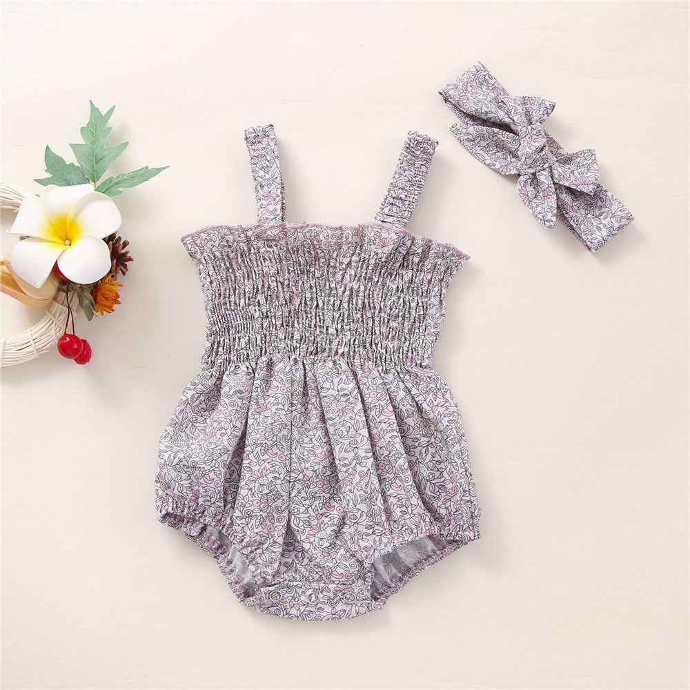 Bébés Filles 2 Pièces Tenues d'été, Volants sans Manches
