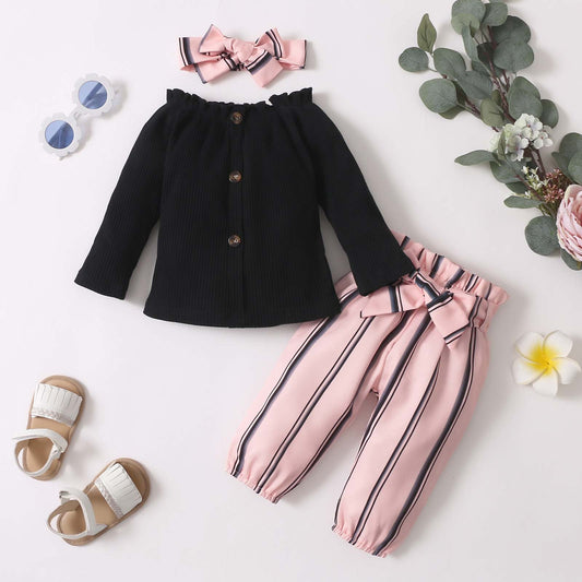 Ensemble de vêtements pour nouveau-né 3-24 mois, tenues de petite fille