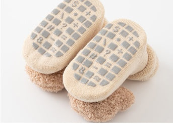 Chaussettes Bébé Épaisses en Éponge et Velours Mi-mollet Antidérapantes