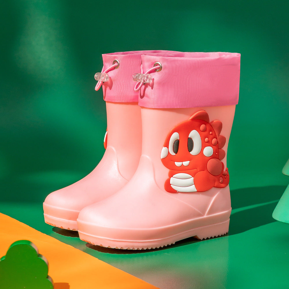Bottes de Pluie pour Enfants Dessin Animé Imperméables Courtes Bottes de Pluie