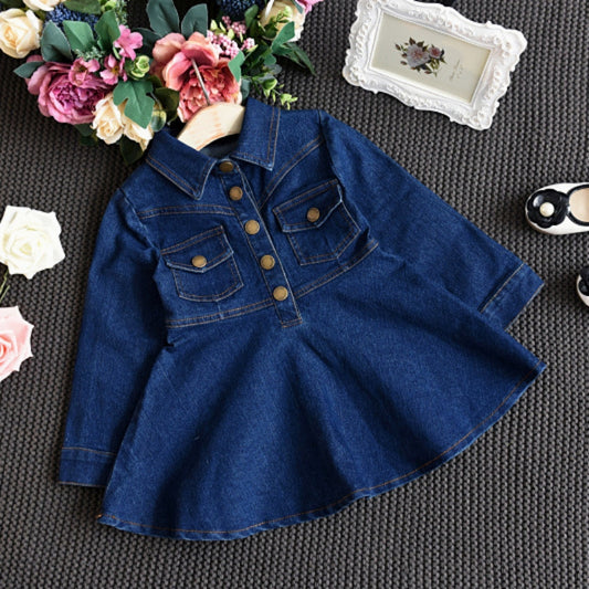 Robe en jean pour bébés filles