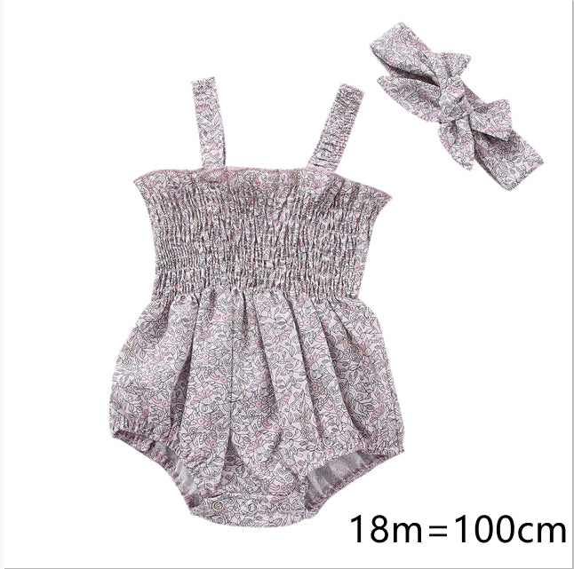 Bébés Filles 2 Pièces Tenues d'été, Volants sans Manches