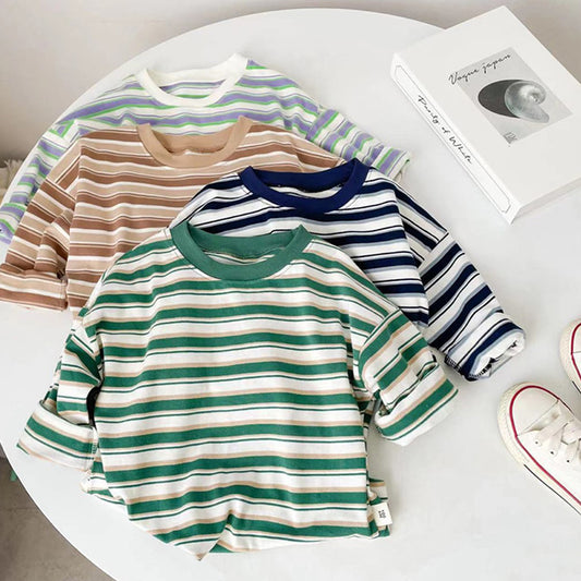 T-shirt rayé vintage pour enfant