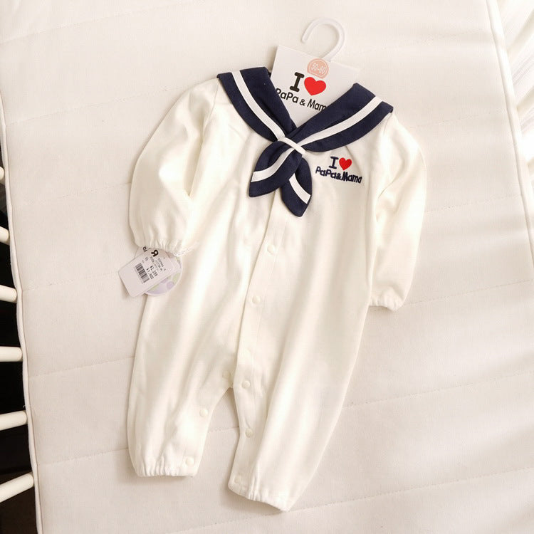 Vêtements de bébé style marin Vêtements pour nouveau-nés Barboteuses pour bébé