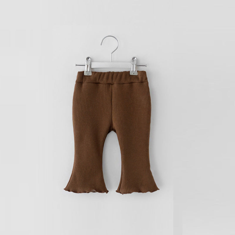 Vêtements pour enfants Pantalon évasé à carreaux pour femme